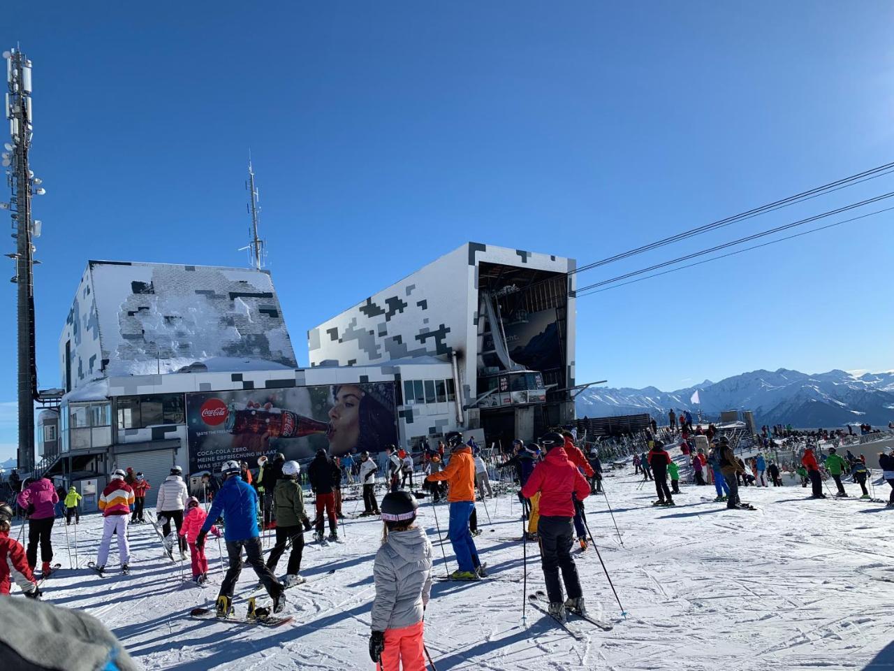 Ferienwohnung Laax Mit Traumblick, Grossem Balkon Und Terrasse Exterior foto