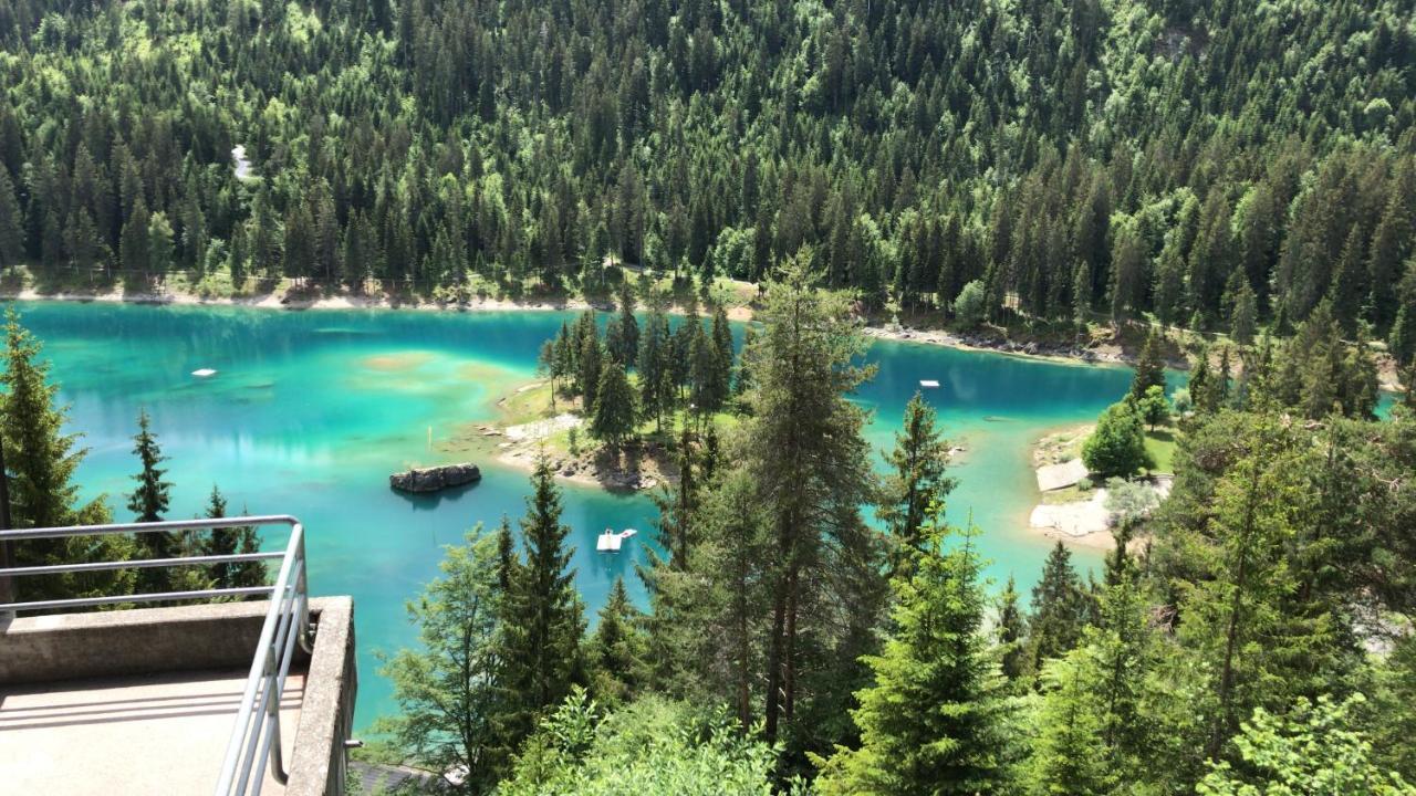 Ferienwohnung Laax Mit Traumblick, Grossem Balkon Und Terrasse Exterior foto